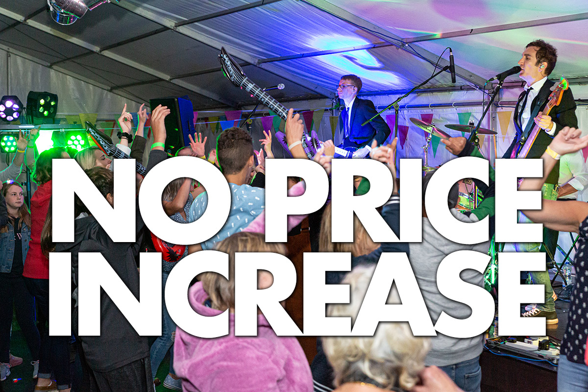 Live Party Band No Price Increase