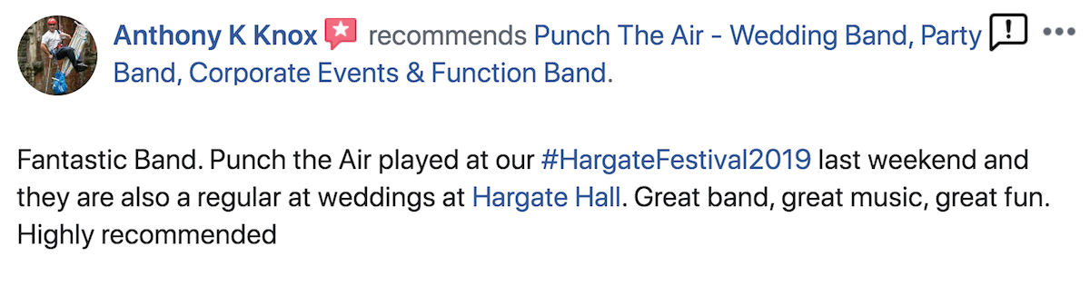 Hargate Hall Owner Testimonial