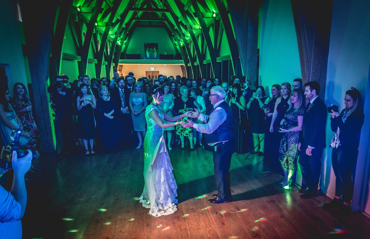 Bride & Father Dance at Mill Barns Bridgnorth