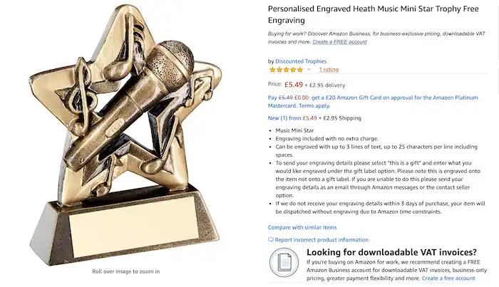 Award Winners Trophy
